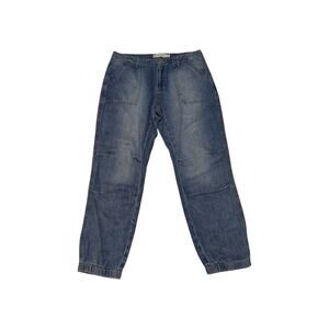 RM Rebecca Minkoff Light Wash Jeans Tapered Joggers Womens Medium Pants Blue